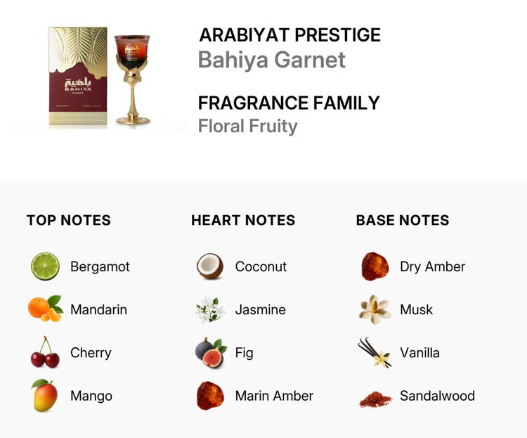 Bahiya Garnet by Arabiyat Prestige